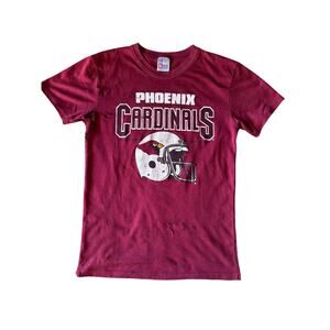 VTG NFL Phoenix Cardinals USA Made Single Stitch M* Maroon Garan Football Tshirt